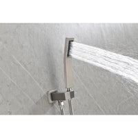 10" Rain Shower Head Systems Wall Mounted Shower One Brushed Nickel Wall Mounted Bathroom Brass