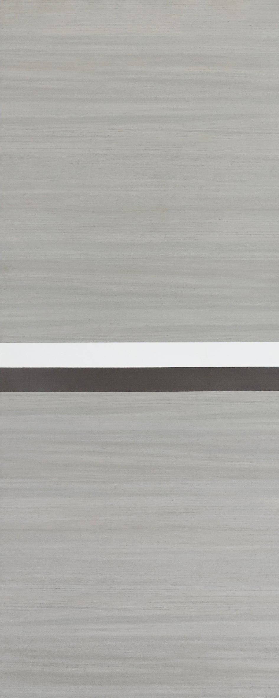 30" X 80" Melamine Integrated Door Slab 6.6Ft Sliding Track Kit Adjustable Floor Guider Pull Handle, Modern Interior Door Panel, Protected By 2Mm Thick Melamine Layer, Moisture Proof Gray Melamine