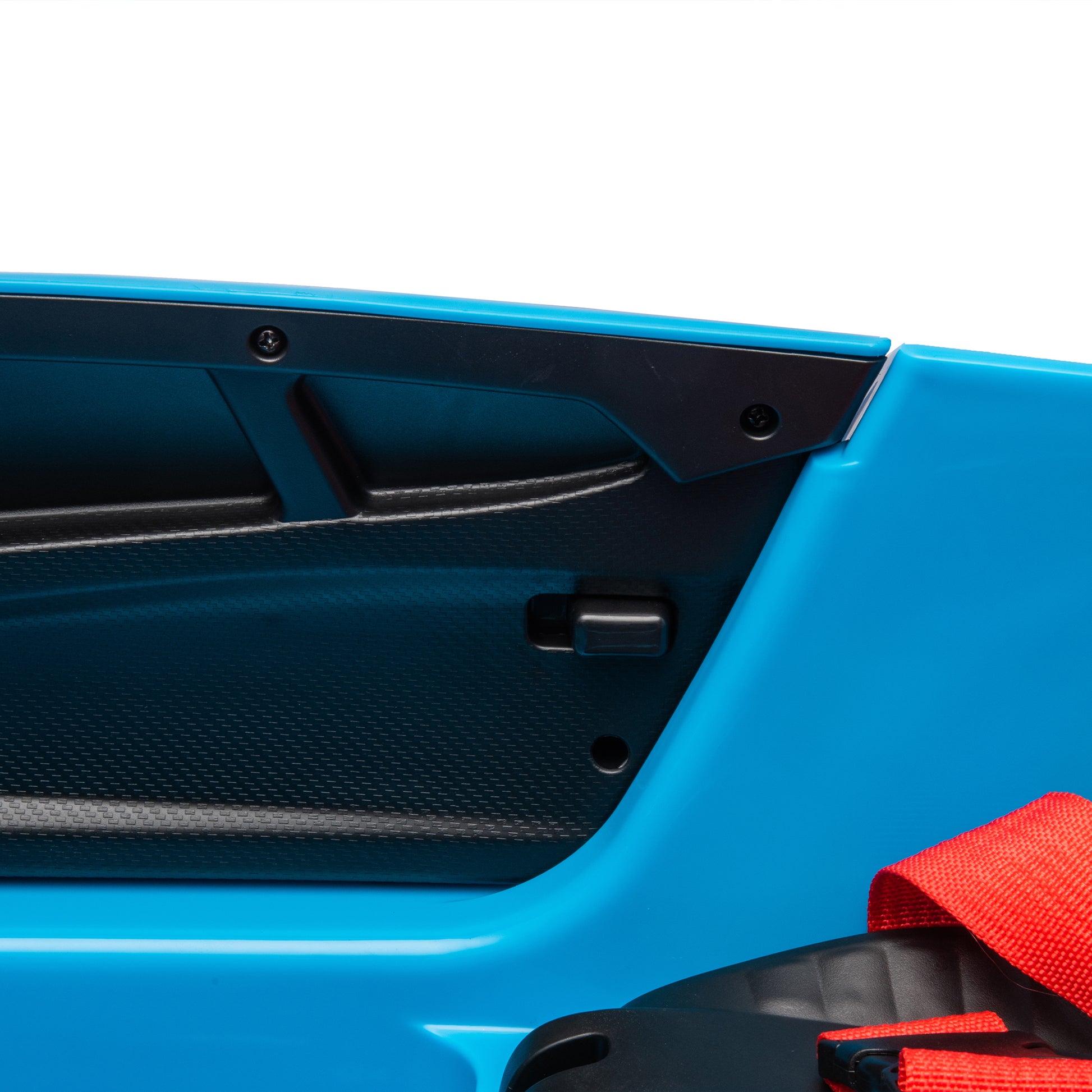 Lamborghini Huracan Sto 24V Kids Electric Ride On Drift Car: Speeds 1.86 5.59 Mph, Ages 3 8, Foam Front Wheels, 360 Spin, Led Lights, Dynamic Music, Early Learning, Usb Port, Drift Feature Blue Polypropylene