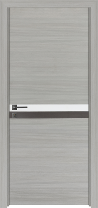 28 "X 80" Melamine Integrated Door Slab, No Assembly Required, Covered With 2Mm Thick Melamine Protective Layer, Environmental Friendly, Waterproof, Moisture Proof, Deformation Resistant Gray Melamine