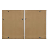 Hand Embellished Abstract 2 Piece Framed Canvas Wall Art Set Multi Wood