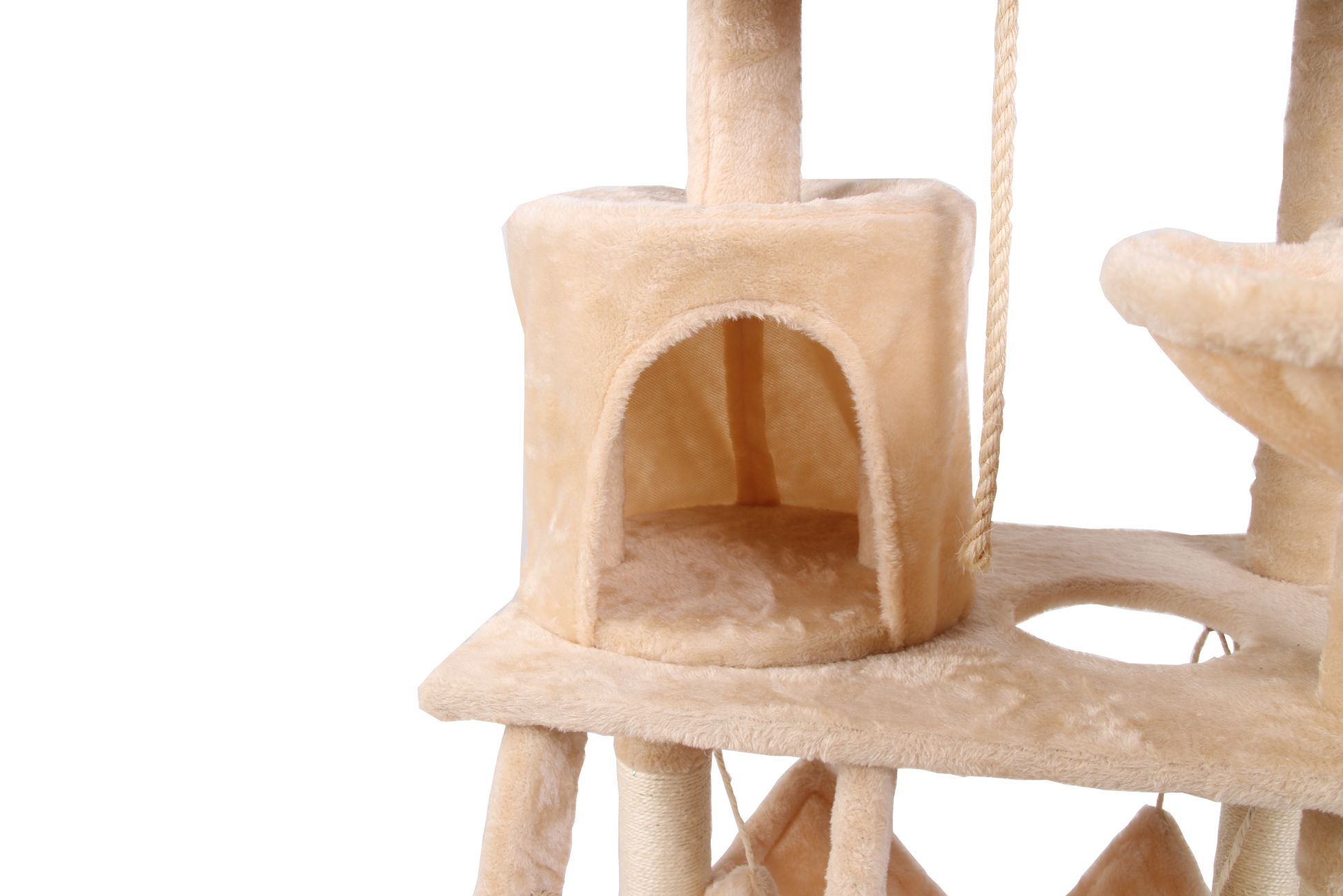 Cat Climbing Frame Cream White Altay Velvet