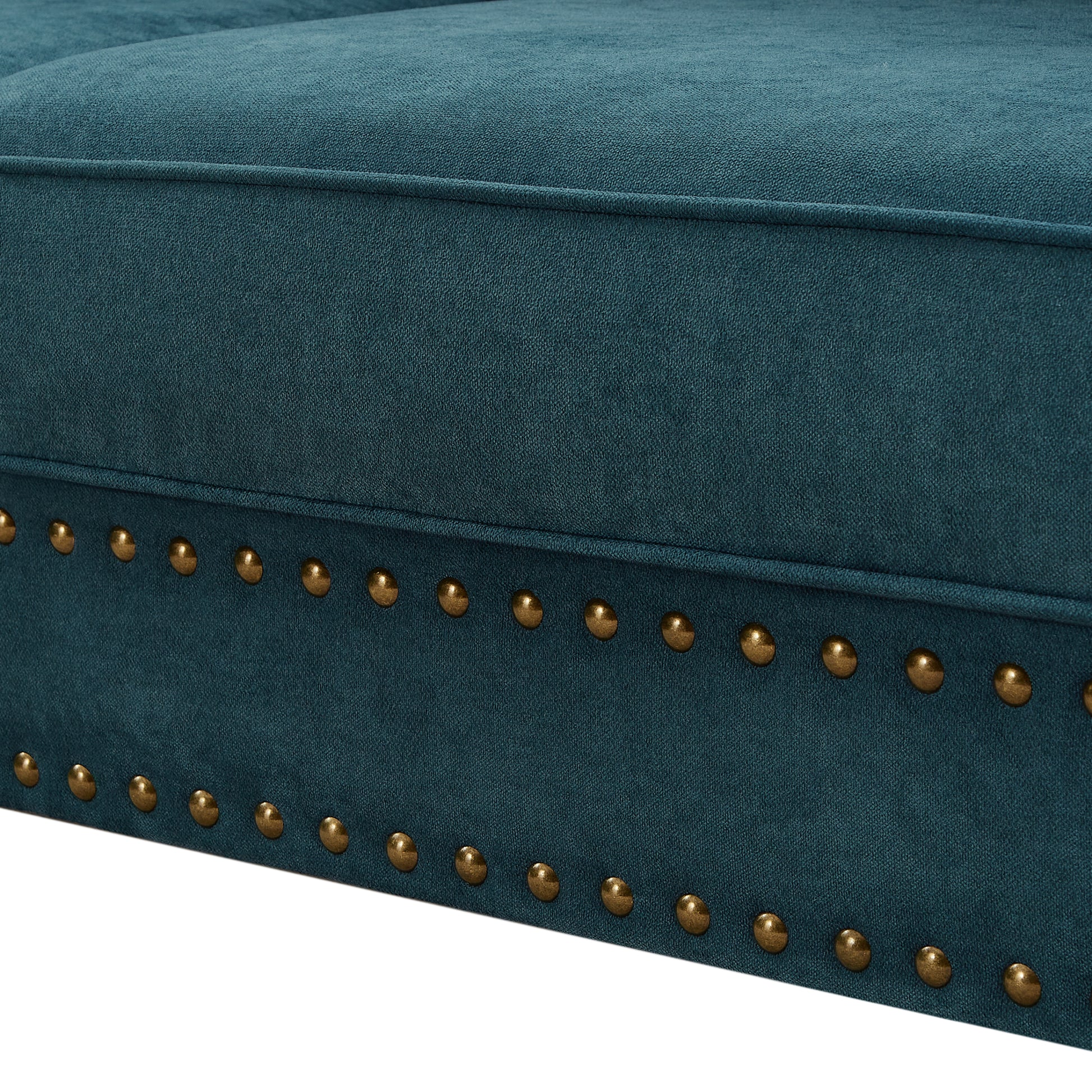 Modern Sofa For Living Room, 82" Green Chenille Sofa Couch, Sectional Beautiful Seat Couch With Brown Legs, Upholstered Sofa For Apartment Bedroom Home Office Lake Green Wood Dining Room Soft American Design Rolled Arms Polyester Chenille 2 Seat