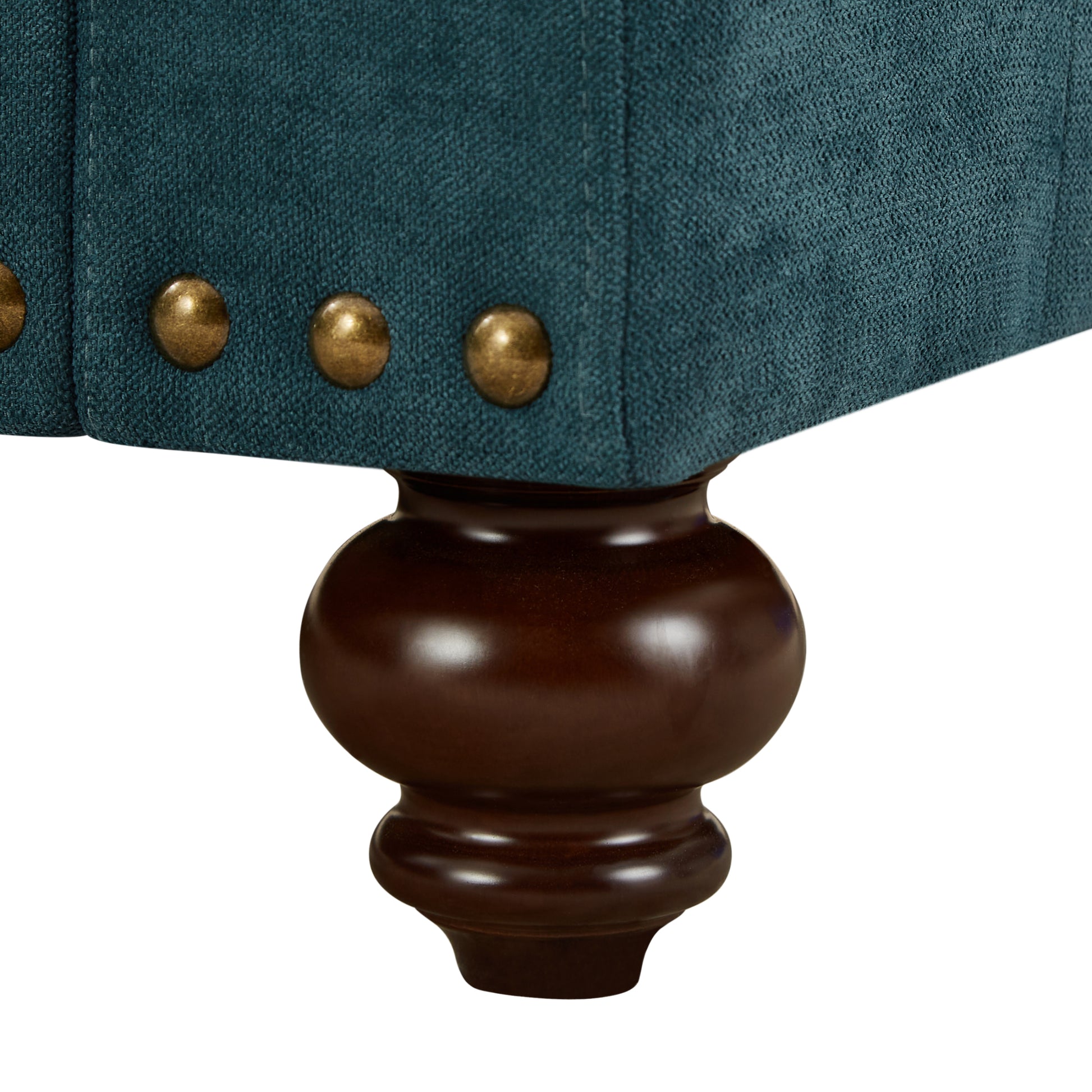 Modern Sofa For Living Room, 82" Green Chenille Sofa Couch, Sectional Beautiful Seat Couch With Brown Legs, Upholstered Sofa For Apartment Bedroom Home Office Lake Green Wood Dining Room Soft American Design Rolled Arms Polyester Chenille 2 Seat
