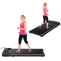 Walking Pad 300 Lb Capacity, Desk Treadmill For Home Office, Protable Treadmill Under Desk, Walking Treadmills For Home,0.6 To 3.8 Mph Portable Treadmill Indoor Fitness Black Red Without Portable Office American Design Gym Abs Abs Steel Q235