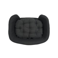 Dog Bed Dark Gray Fabric