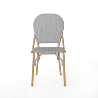 Arthur French Bistro Chair Natural & Light Brown Aluminium