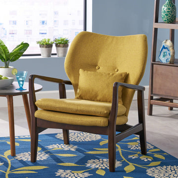 Club Chair Mustard Fabric