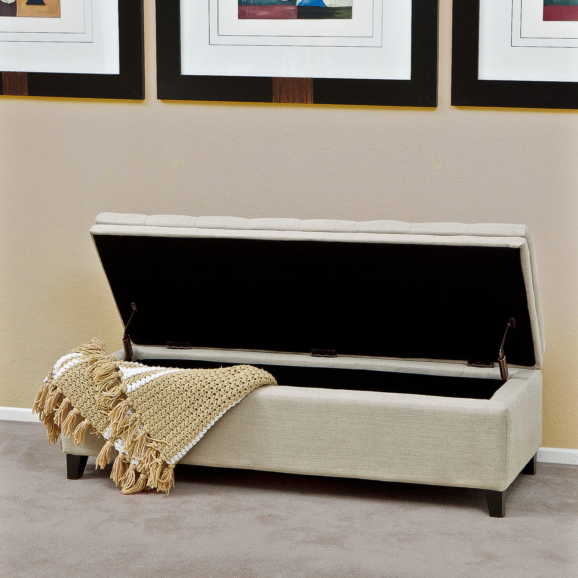 Penrose Rect Storage Natural Fabric