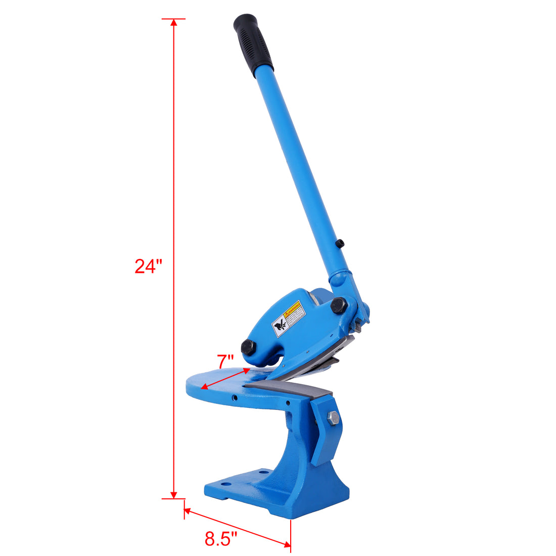 Throatless Shear, Industrial Multi Purpose Throatless Shear Curved Blade Cutter Blue Metal