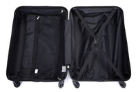 3 Piece Luggage Sets Pc Abs Lightweight Suitcase With Two Hooks, Spinner Wheels, 20 24 28 Gray Gray Abs Pc