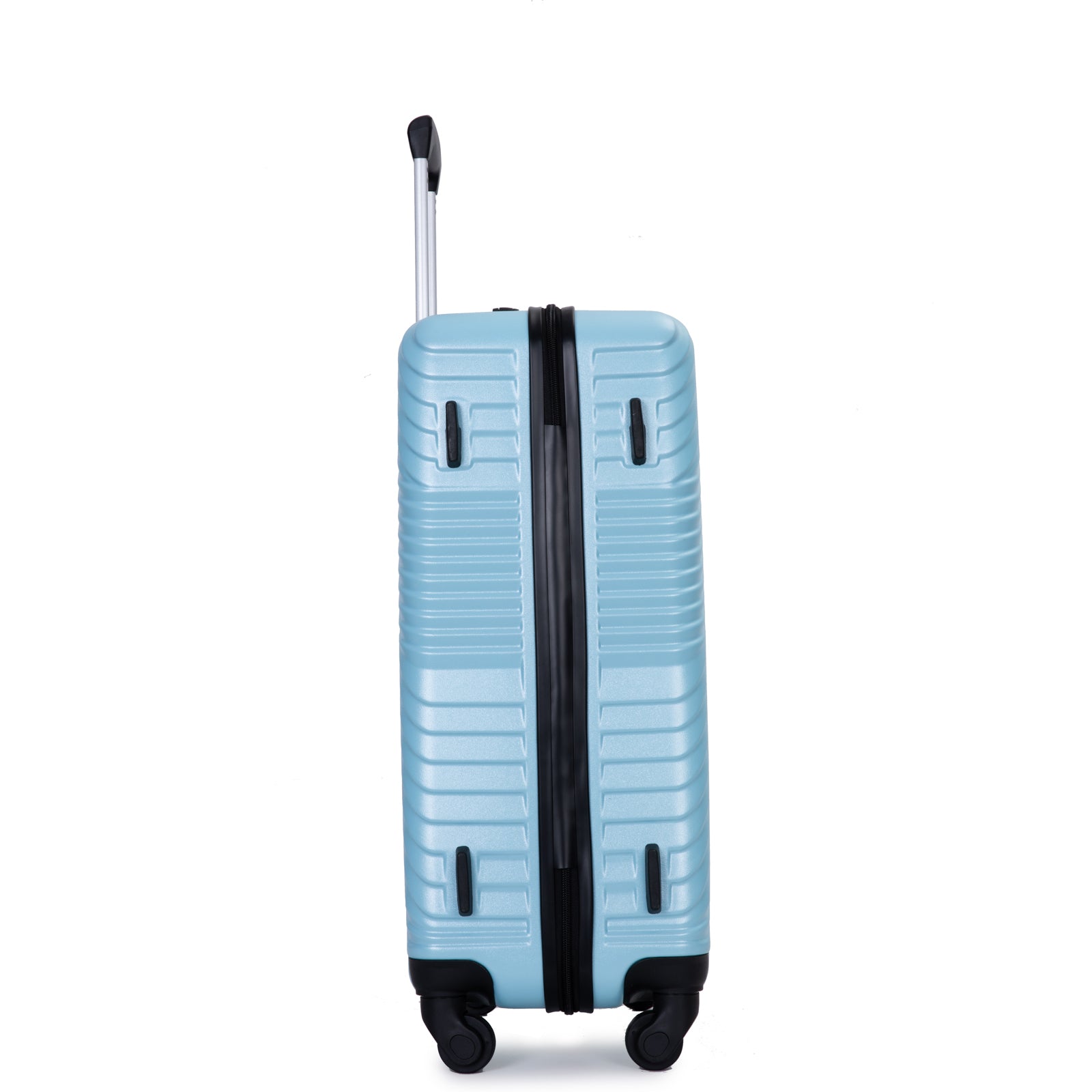 3 Piece Luggage Sets Pc Abs Lightweight Suitcase With Two Hooks, Spinner Wheels, 20 24 28 Aqua Blue Aqua Blue Abs Pc