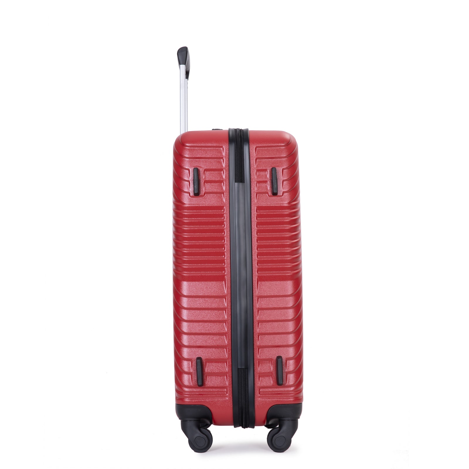 3 Piece Luggage Sets Pc Abs Lightweight Suitcase With Two Hooks, Spinner Wheels, 20 24 28 Red Red Abs Pc