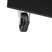 Detachable 5 Drawer Tool Chest With Bottom Cabinet And One Adjustable Shelf Black Black Metal