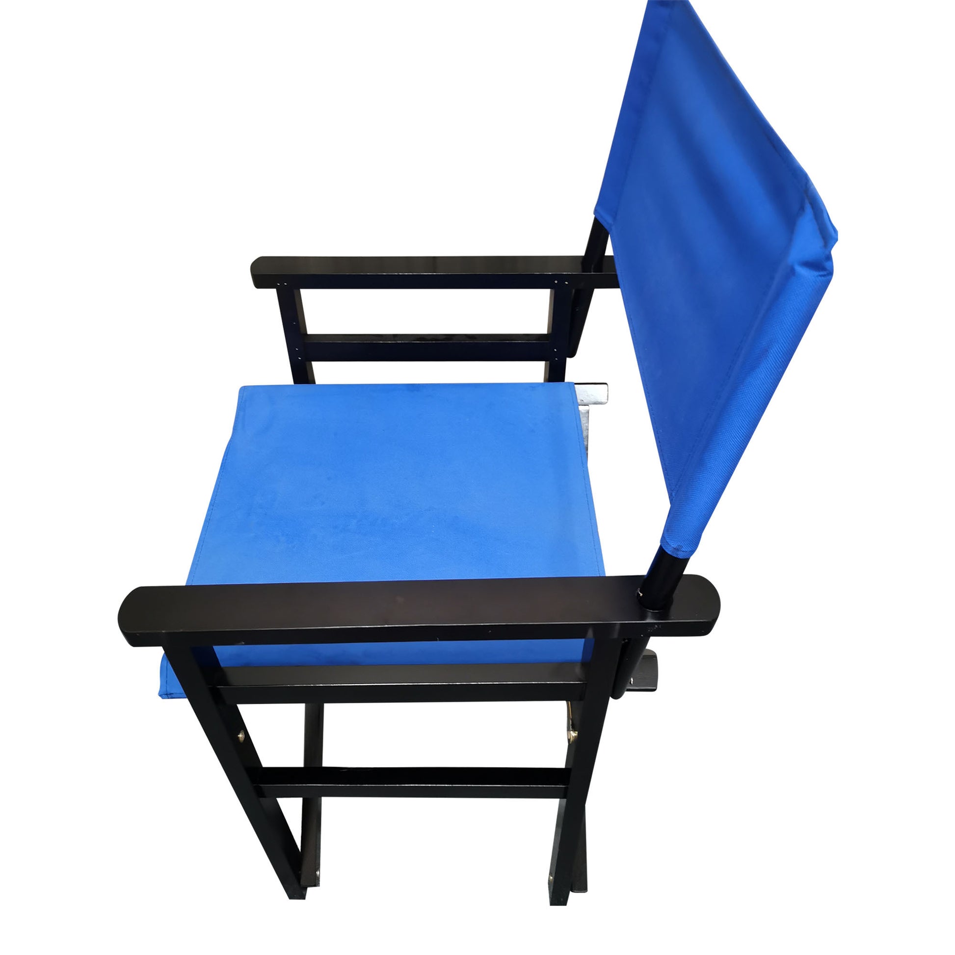 Folding Chair Wooden Director Chair Canvas Folding Chair Folding Chair 2Pcs Set Populus Canvas Colorblue Blue Solid Wood