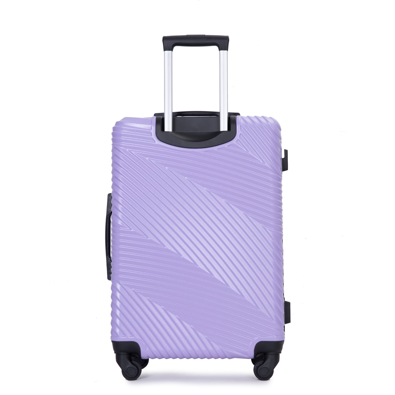 3 Piece Luggage Sets Pc Abs Lightweight Suitcase With Two Hooks, Spinner Wheels, 20 24 28 Light Purple Light Purple Abs Pc