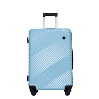 3 Piece Luggage Sets Pc Abs Lightweight Suitcase With Two Hooks, Spinner Wheels, 20 24 28 Aqua Blue Aqua Blue Abs Pc