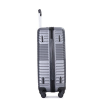 3 Piece Luggage Sets Pc Abs Lightweight Suitcase With Two Hooks, Spinner Wheels, 20 24 28 Gray Gray Abs Pc