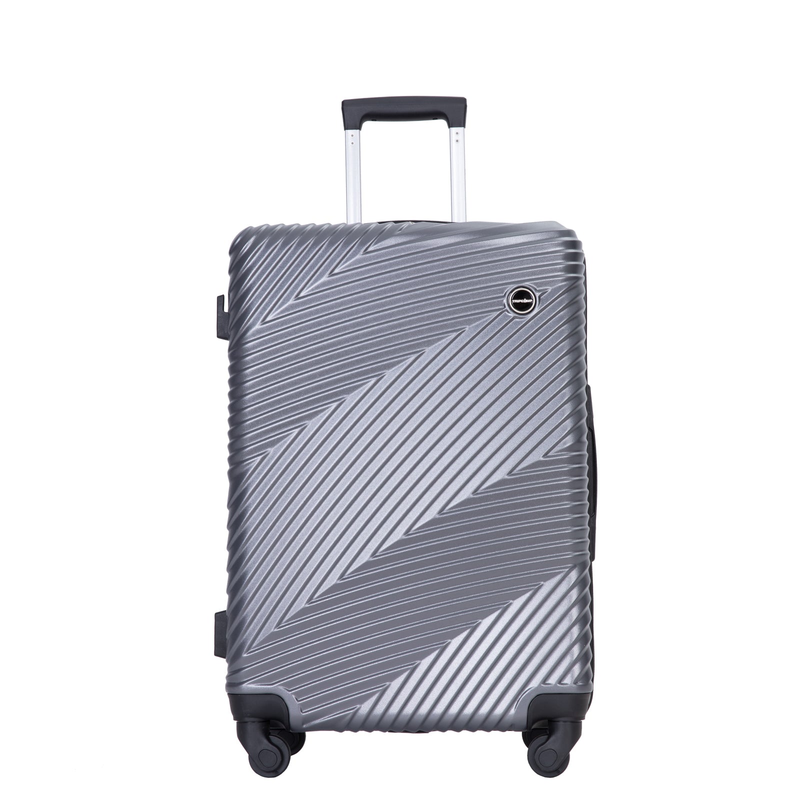 3 Piece Luggage Sets Pc Abs Lightweight Suitcase With Two Hooks, Spinner Wheels, 20 24 28 Gray Gray Abs Pc