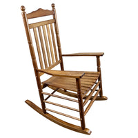 Balcony Porch Adult Rocking Chair Oak Oak Solid Wood