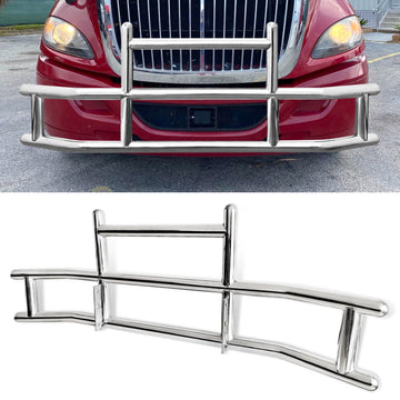 Front Bumper Deer Guard For International Prostar 2008 2016 With Brackets G04018 Silver Stainless Steel