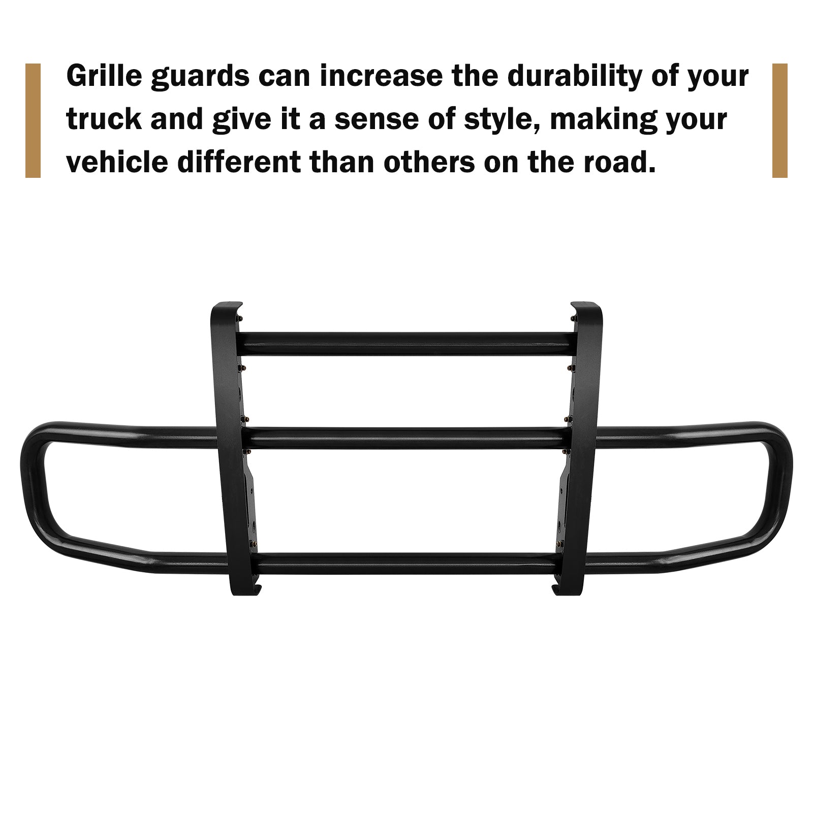 Black Lron Integrated Deer Guard For Volvo Vn Vnl 2004 2017 With Brackets Black Iron