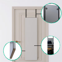 Wall Mount Mirror Set Of 2.Mdf Mirror Wall Mount At Horizontal & Vertical Hanging White Mdf