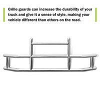 Front Bumper Deer Guard For Volvo Vn Vnl 2004 2017 With Bracket G04018 Silver Stainless Steel