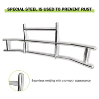 Front Bumper Deer Guard For International Prostar 2008 2016 With Brackets G04018 Silver Stainless Steel