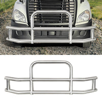 Stainless Steel Deer Guard Bumper For Freightliner Cascadia 2018 2017 With Bracketsx5 Chrome Stainless Steel