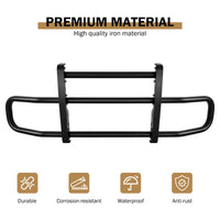 Black Lron Integrated Deer Guard For Kenworth T680 2022 With Brackets Black Iron