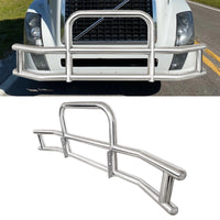 Front Bumper Deer Guard For Volvo Vn Vnl 2004 2017 With Bracket G04020 Silver Stainless Steel