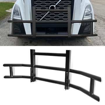 Front Bumper Deer Guard For Volvo Vn Vnl 2018 2022 With Bracket Black Iron