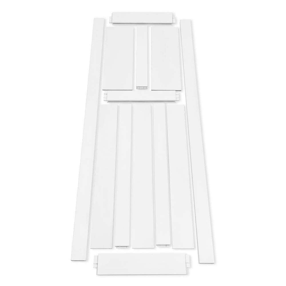 28" X 84" Five Panel Real Primed Door Slab 6.6Ft Barn Door Sliding Hardware Adjustable Floor Guider Pull Handle, Diy Unfinished Paneled Door, Modern Interior Barn Door, Moisture Proof White Mdf