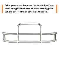 Front Bumper Deer Guard For International Prostar 2008 2016 With Bracket G04020 Silver Stainless Steel