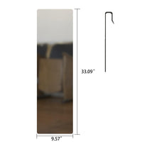 Wall Mount Mirror Set Of 2.Mdf Mirror Wall Mount At Horizontal & Vertical Hanging White Mdf