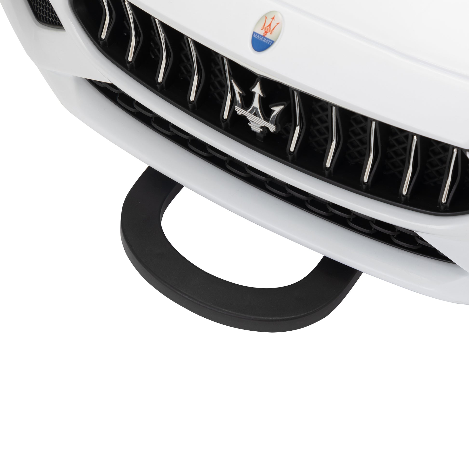 Maserati Ghibli Licensed 12V Kids Ride On Car With Remote Control, Music And Lights,White White Polypropylene