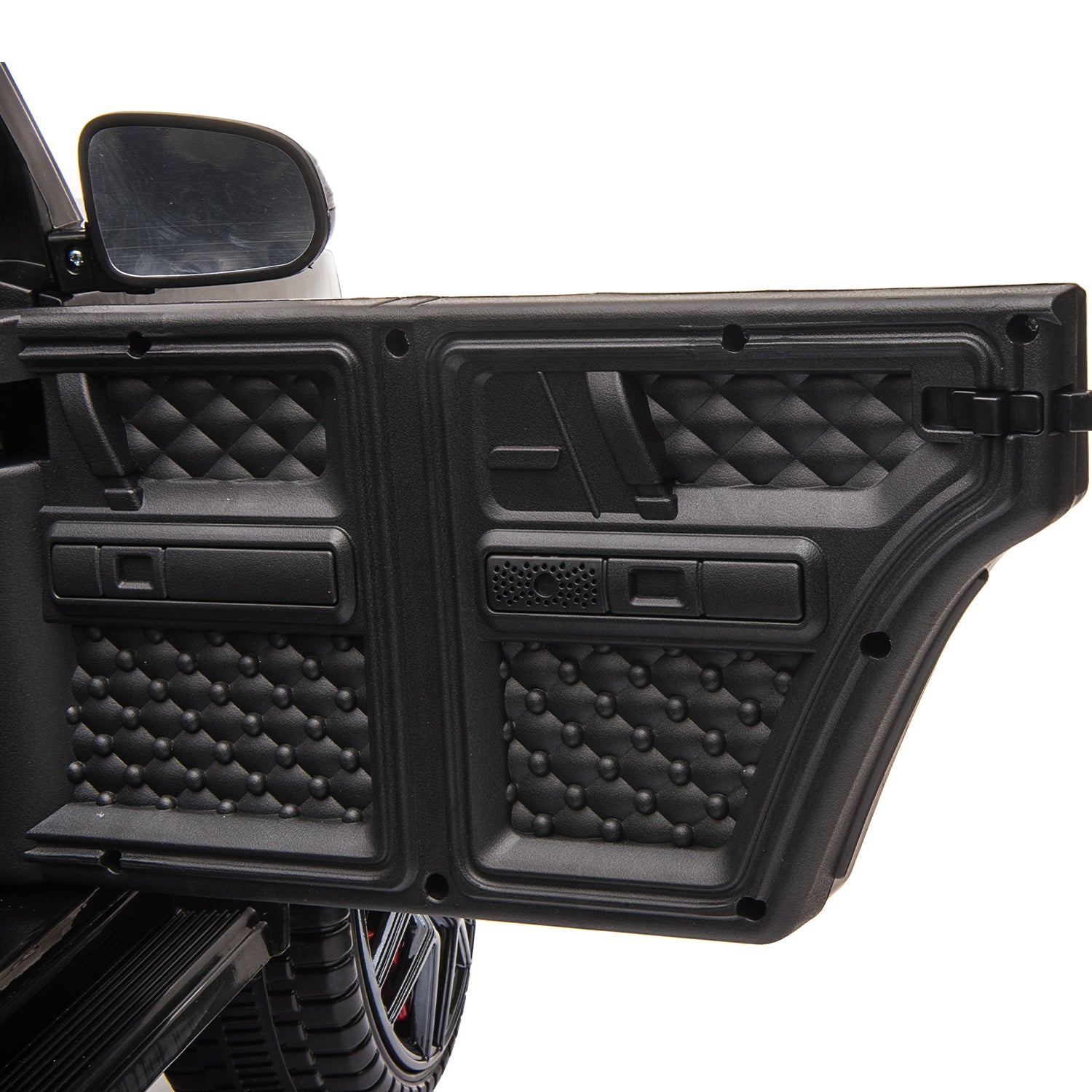 12V Kids Ride On Jeep With Remote Control, Electric Car For Kids 3 6 Years, 3 Speeds, Music Story Playing, Led Lights, Mp3 Player,Black Black Polypropylene