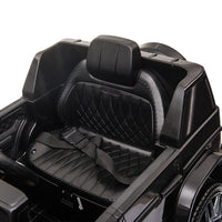 12V Kids Ride On Jeep With Remote Control, Electric Car For Kids 3 6 Years, 3 Speeds, Music Story Playing, Led Lights, Mp3 Player,Black Black Polypropylene