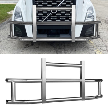 Stainless Steel Deer Guard Bumper For Volvo Vn Vnl 2018 2022 With Brackets Chrome Stainless Steel