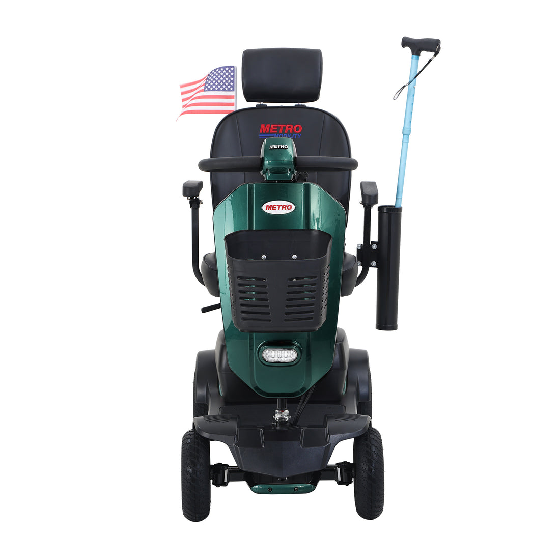 Max Plus Emerald 4 Wheels Outdoor Compact Mobility Scooter With 2Pcs*20Ah Lead Acid Battery, 16 Miles, Cup Holders & Usb Charger Port Emerald Metal