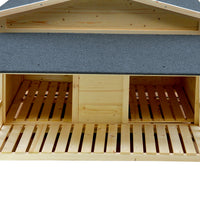 Durable Waterproof Dog Houses For Small Medium Large Dogs Outdoor & Indoor, Wooden Puppy Shelter Large Doghouse With Porch For Winter Wood Solid Wood