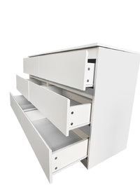 6 Drawer Double Dresser For Bedroom Living Room Hallway,White White Particle Board Mdf