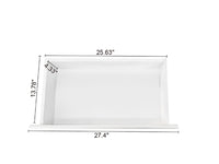 6 Drawer Double Dresser For Bedroom Living Room Hallway,White White Particle Board Mdf