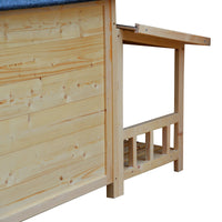 Durable Waterproof Dog Houses For Small Medium Large Dogs Outdoor & Indoor, Wooden Puppy Shelter Large Doghouse With Porch For Winter Wood Solid Wood