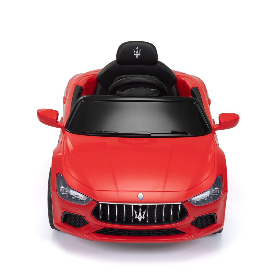 Maserati Ghibli Licensed 12V Kids Ride On Car With Remote Control, Music And Lights, Red Red Polypropylene