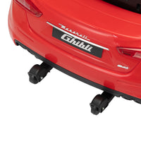 Maserati Ghibli Licensed 12V Kids Ride On Car With Remote Control, Music And Lights, Red Red Polypropylene