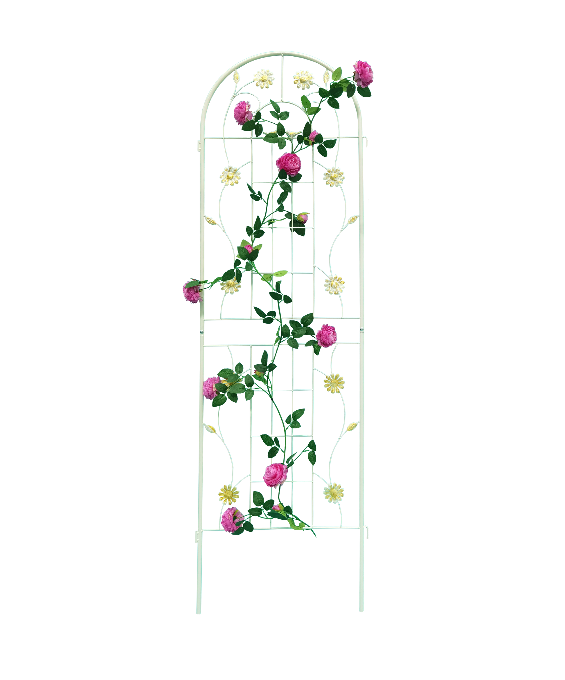 2 Pack Metal Garden Trellis 71" X 19.7" Rustproof Trellis For Climbing Plants Outdoor Flower Support Cream White Cream White Garden & Outdoor Iron