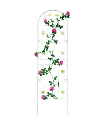 2 Pack Metal Garden Trellis 71" X 19.7" Rustproof Trellis For Climbing Plants Outdoor Flower Support Cream White Cream White Garden & Outdoor Iron