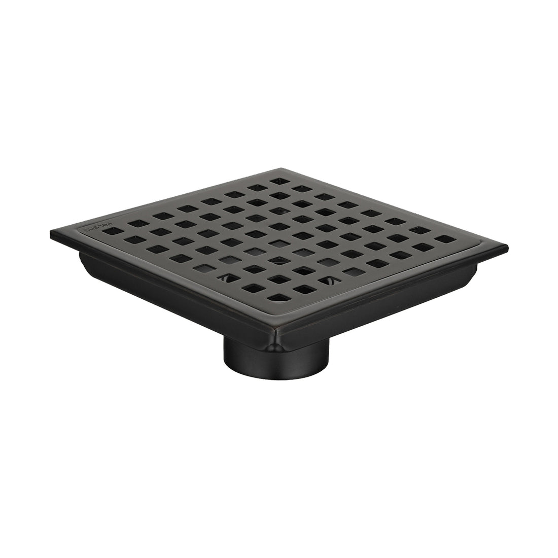6 Inch Grid Shower Floor Drain - Oil-Rubbed